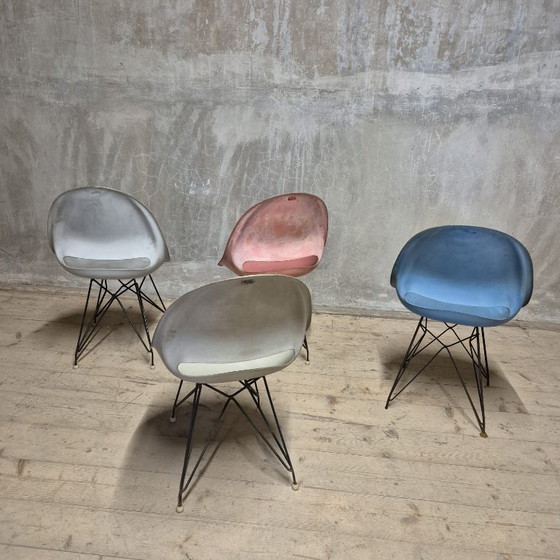 Image 1 of Set di 4 sedie Navratil di Vertex, anni '60, Cecoslovacchia