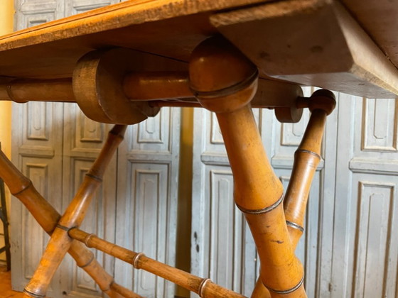 Image 1 of Mesa plegable Mesa auxiliar Antigua francesa