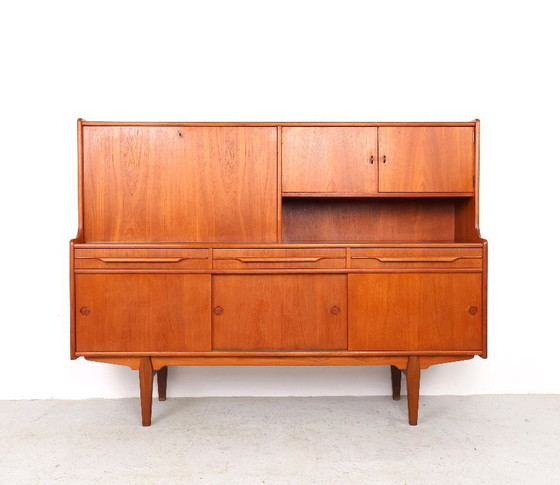 Image 1 of Vintage teak highboard, Denmark 1960s
