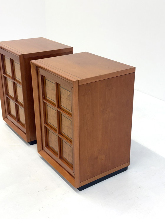 Image 1 of Brutalist Italian Set Cabinets Caccia Alla Volpe For Linea Arredo