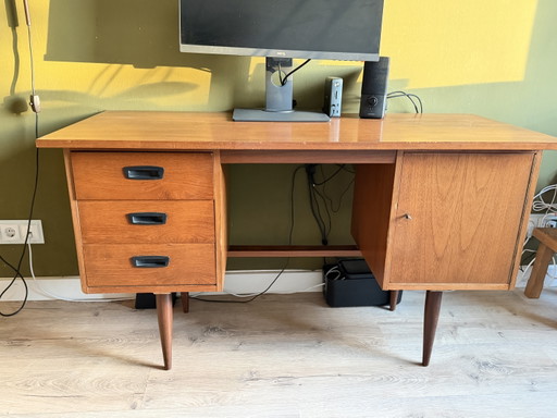 Vintage Teakholz Midcentury Schreibtisch – bureau, Wood