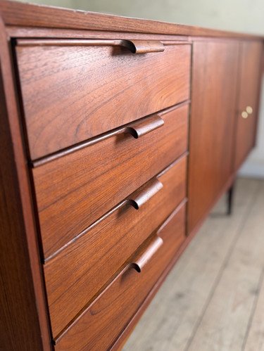 Image 1 of Enfilade scandinave vintage en Teck, 1960s