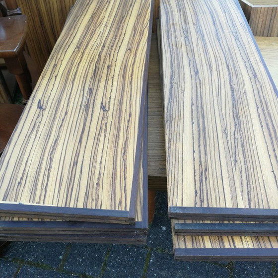 Image 1 of Retro zwevende wandkast, vintage wand rek, antiek wandmeubel