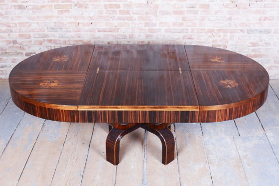 Restored Art Deco Extendable Table, by P. Follot, Ecole Boulle, France, 1920s – Paul Follot, Dining tables (photo 19 of 24)