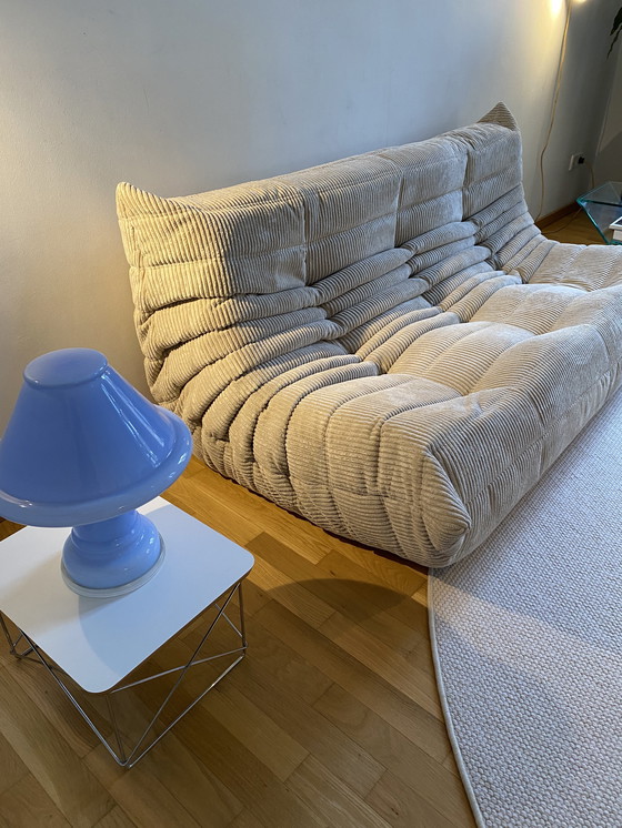 Image 1 of Ligne Roset - Ensemble canapé Togo 4 pièces - Corduroy/Rib Beige