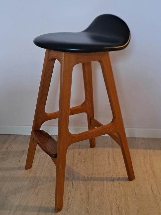 Image 1 of Originele Erik Buch OD-61 barkruk – Teak – O.D. Møbler Denemarken – Mid-Century Modern
