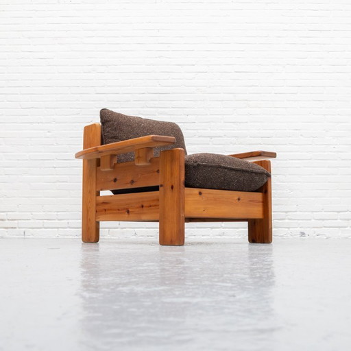 Fauteuil scandinave en pin