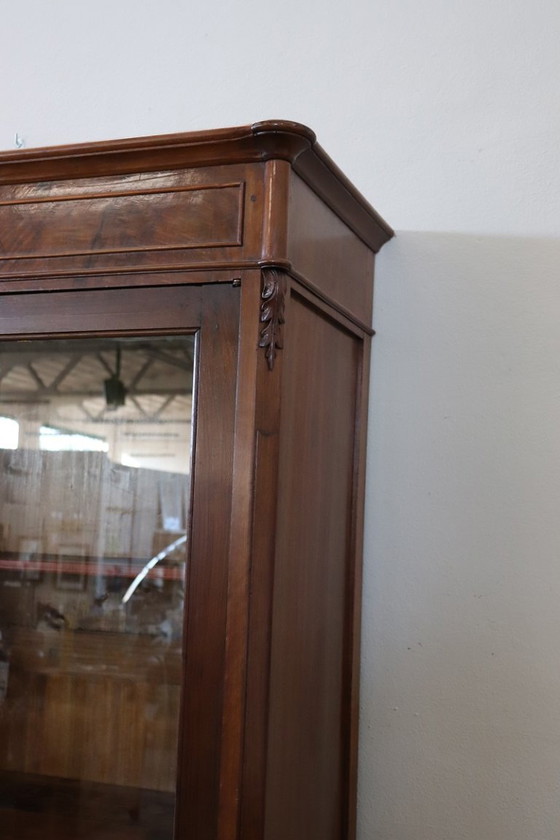 Image 1 of Set of 2 Bookcases in walnut, Italy late 19th century