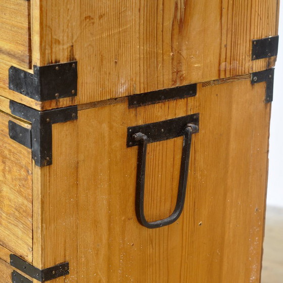 Japanese Tansu chest of drawers, circa 1880, Iron, Wood, Black (photo 7 of 14)
