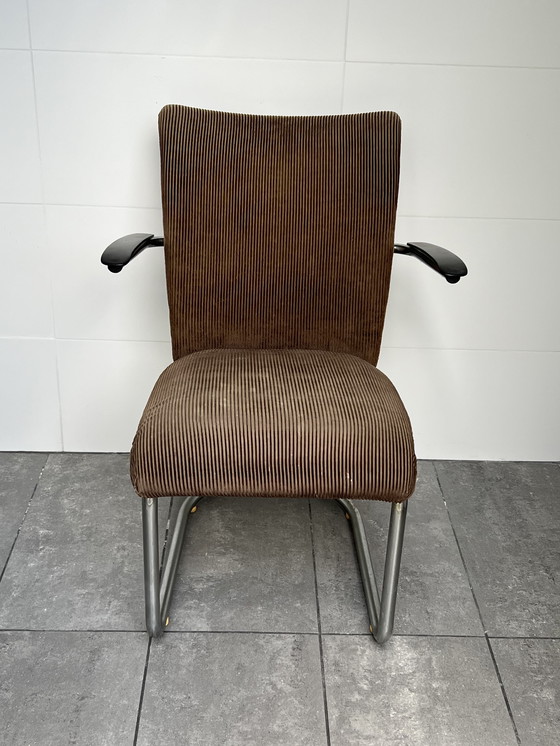 Image 1 of 2 X De Wit Sillas , Sillones , Tejido acanalado Marrón Original