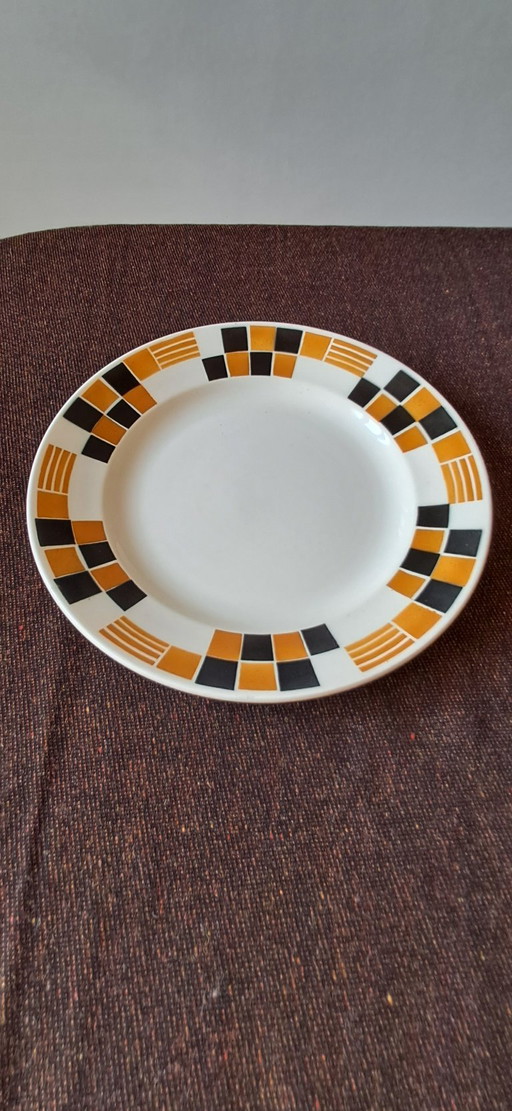 Piatto Art Déco antico prodotto in Francia