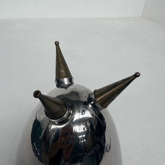 Image 1 of Refrigeratore per vino in acciaio inox con piedini in rame