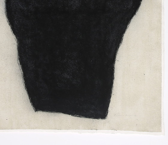 Image 1 of Barbara Keidel - Houses on Rocks, 1996 - Œuvre d'art mixte signée de sa main,