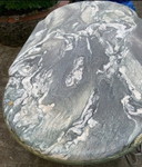 Sculptural Italian Marble Dining Table – Biomorphic Top – 180 × 100 cm