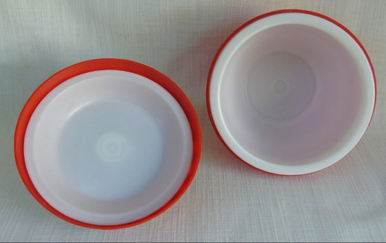 Image 1 of Vintage Strawberry Ice Bucket | 1970s Plastic Barware | Retro Fruit Ice Bucket | Mid-Century Bar Accessory