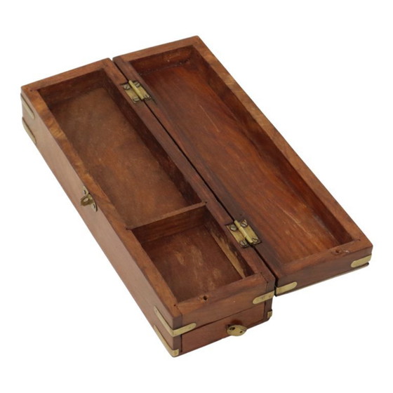Image 1 of Old Hardwood Pen Box