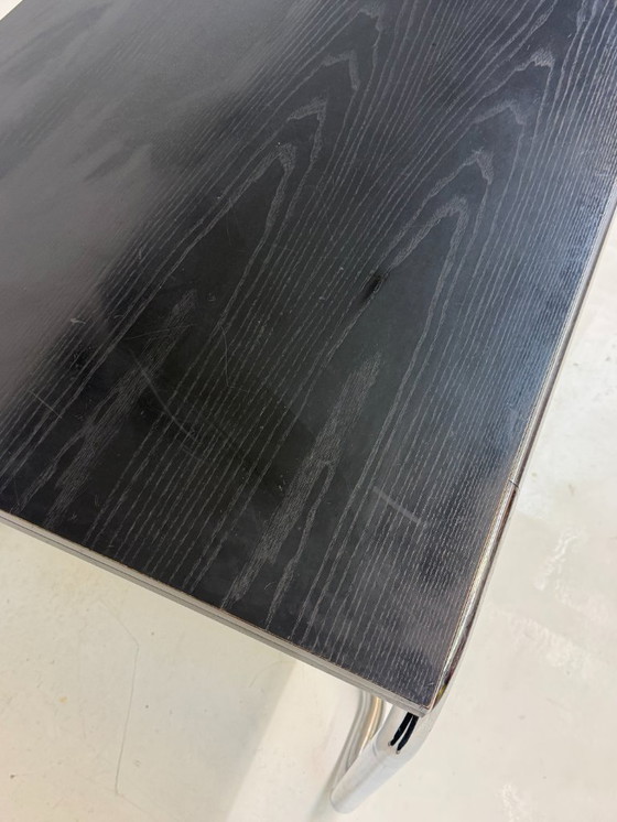 Image 1 of Acerbis dining table with black oak top by Giotto Stoppino