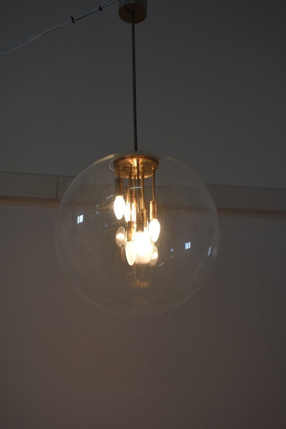 Image 1 of Nederlandse bolvormige lamp uit het midden van de 20e eeuw, jaren 70.