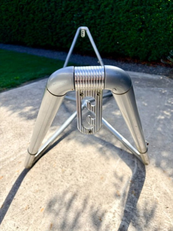 Hangmat met aluminium standaard en dik gewatteerd kussen – Ligbed tuin, Polyester (photo 19 of 29)
