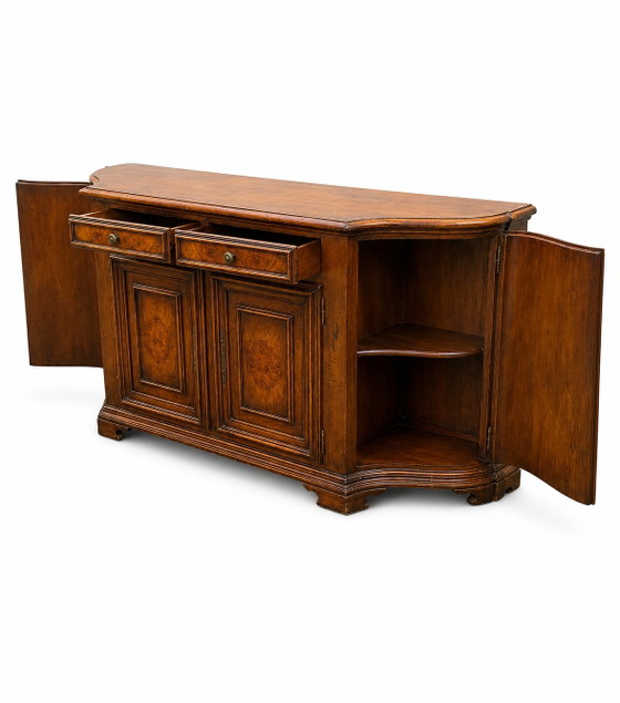 Vintage French Provençal sideboard with 4 doors – High Boards, Wood (photo 9 of 13)