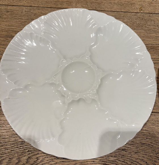 Image 1 of 4 assiettes à huîtres vintage - Bareuther Waldsassen Bavière