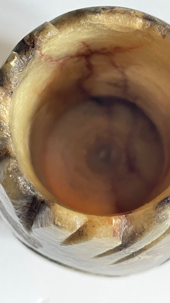 Image 1 of Bougeoir Pierre d'Albâtre Italy Vintage