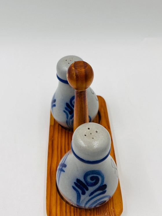 Image 1 of Set de poivre et sel en grès d"Alsace