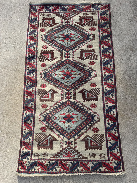 Image 1 of Antiek Kazak-tapijt