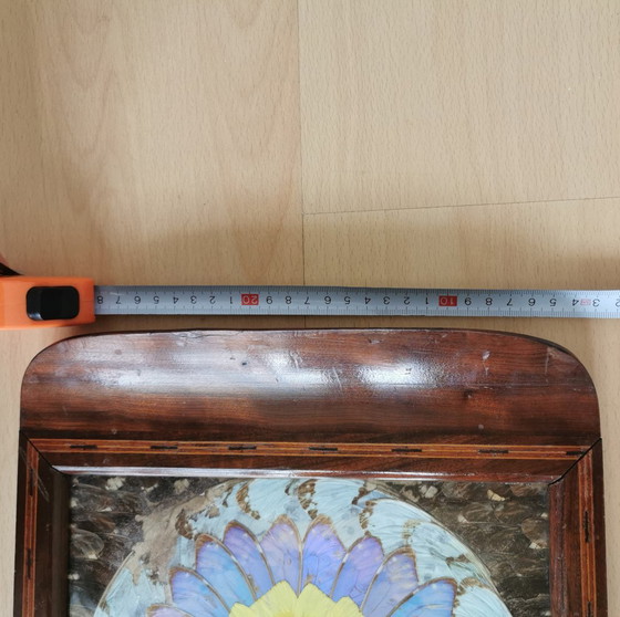 Image 1 of Vassoio antico con ali di farfalla - Art Déco