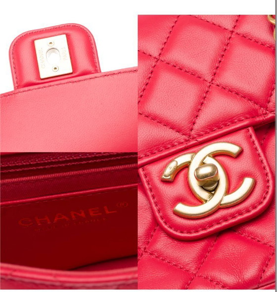 Image 1 of Sac CHANEL Timeless/Classique en Cuir Rose - 103408