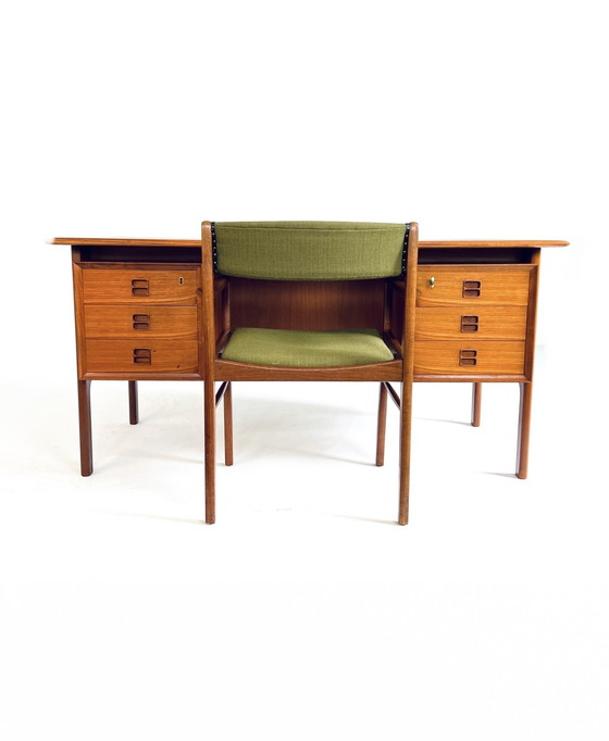 Image 1 of Bureau en teck, Erik Brouer, Brouer Møbelfabrik '60