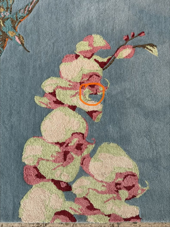 Image 1 of Tappeto Brink and Campman Wedgwood Hummingbird Blue