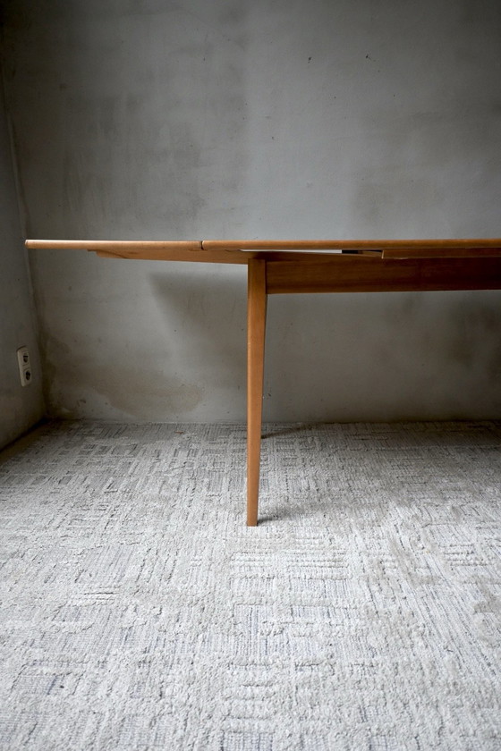 Tavolo da pranzo allungabile vintage anni '60 impiallacciatura in teak, Tavoli da pranzo, Legno, Marrone (foto 3 di 15)