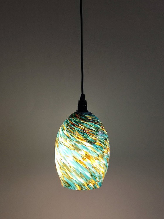 Image 1 of lampada a sospensione in vetro esotico