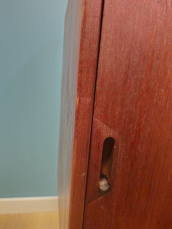 Image 1 of Vintage Danish LP Cabinet Audio Furniture Bathroom Cabinet Sideboard