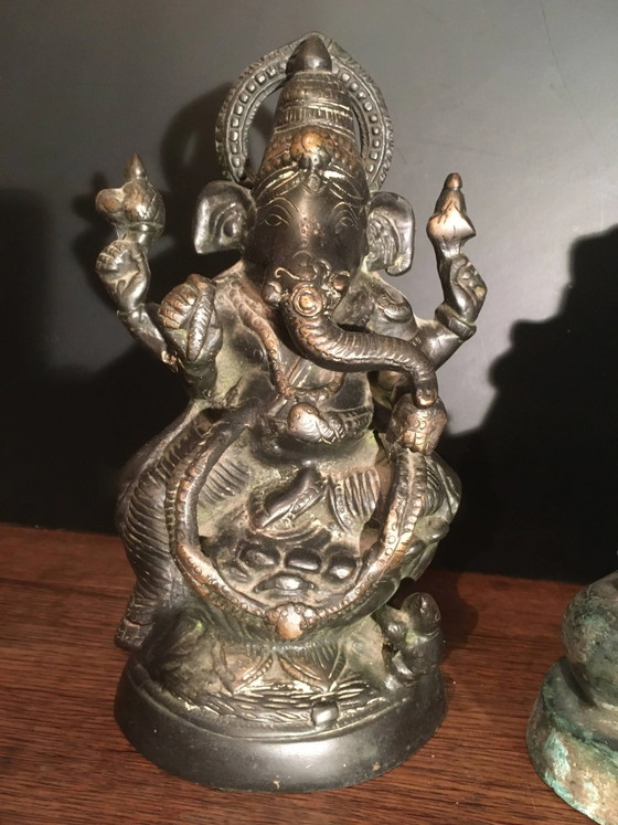 Bronze Ganesh Statue, Indien – Bildhauerei (photo 9 of 9)