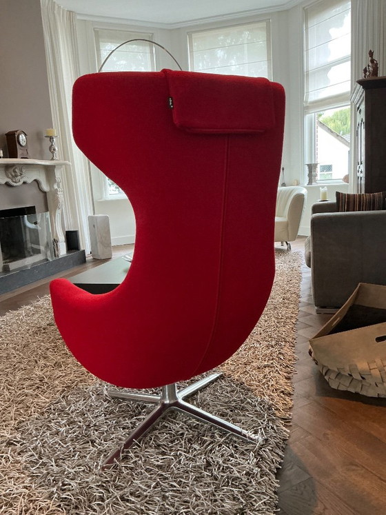 Vitra Grand Repos Red Fabric (As New) – Armchairs, Chrome, Textile (photo 6 of 8)