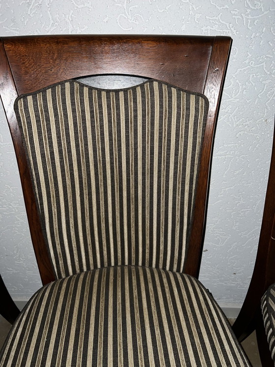 6 sedie da pranzo Bannink Art Nouveau – Tessile, Legno (photo 7 of 8)
