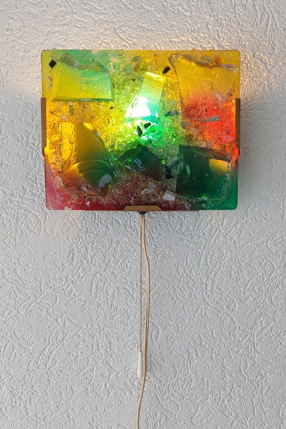 Image 1 of Applique murale sculpturale en verre brisé de Cosack Leuchten.
