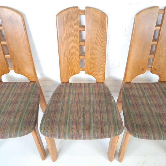 Image 1 of 4x vintage Lübke brutalist chairs