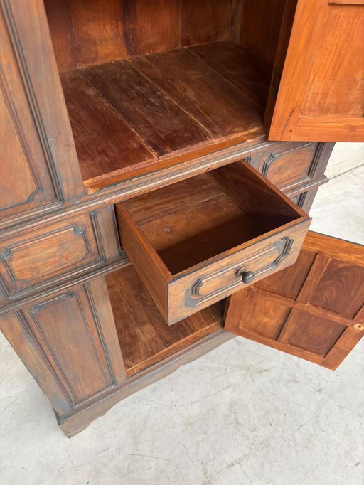 Vintage Brutalist Spanish Cabinet
