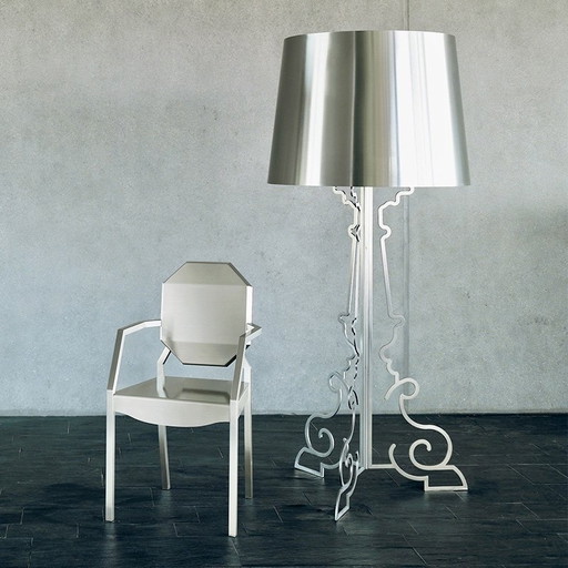 Vintage French Paris Baroque style XL floor lamp