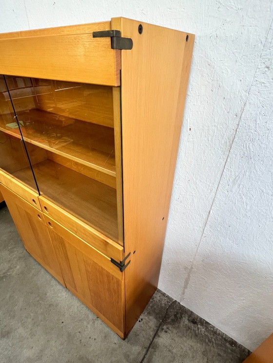 Image 1 of Buffet/armoire haute vintage, en bois de hêtre, Ibisco, Italie, années 1970