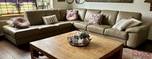 Divano angolare in pelle