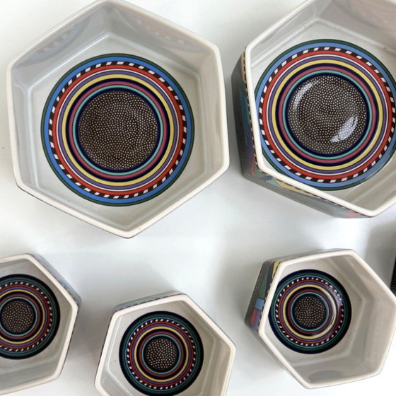 Image 1 of Set of 6 Apero Bowls Metropol by Barbara Brenner for Rosenthal, 1990s