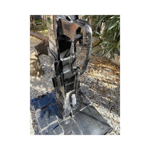 Escultura cubista modernista vintage del artista Michel Froment