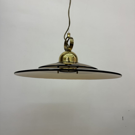 Image 1 of Sölken Leuchten Glass Hanging Lamp, 1970s