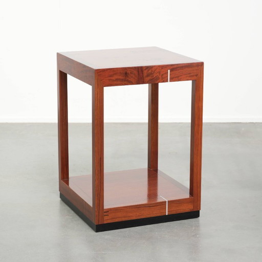 Table d'appoint carrée haute exceptionnelle, modèle Schuitema de la série Decoforma, de style Art Déco.