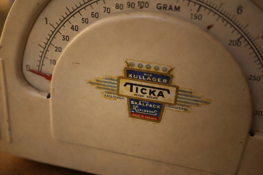 Mechanical Kitchen Scale Mid Century Vintage Karlsson Ticka circa 1960s Sweden
