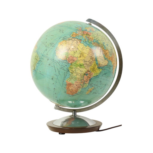 Grande lampe globe éclairée